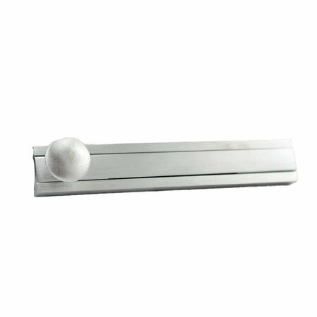 IVES COMMERCIAL Solid Brass 4in Modern Surface Bolt Satin Chrome Finish 40B26D4